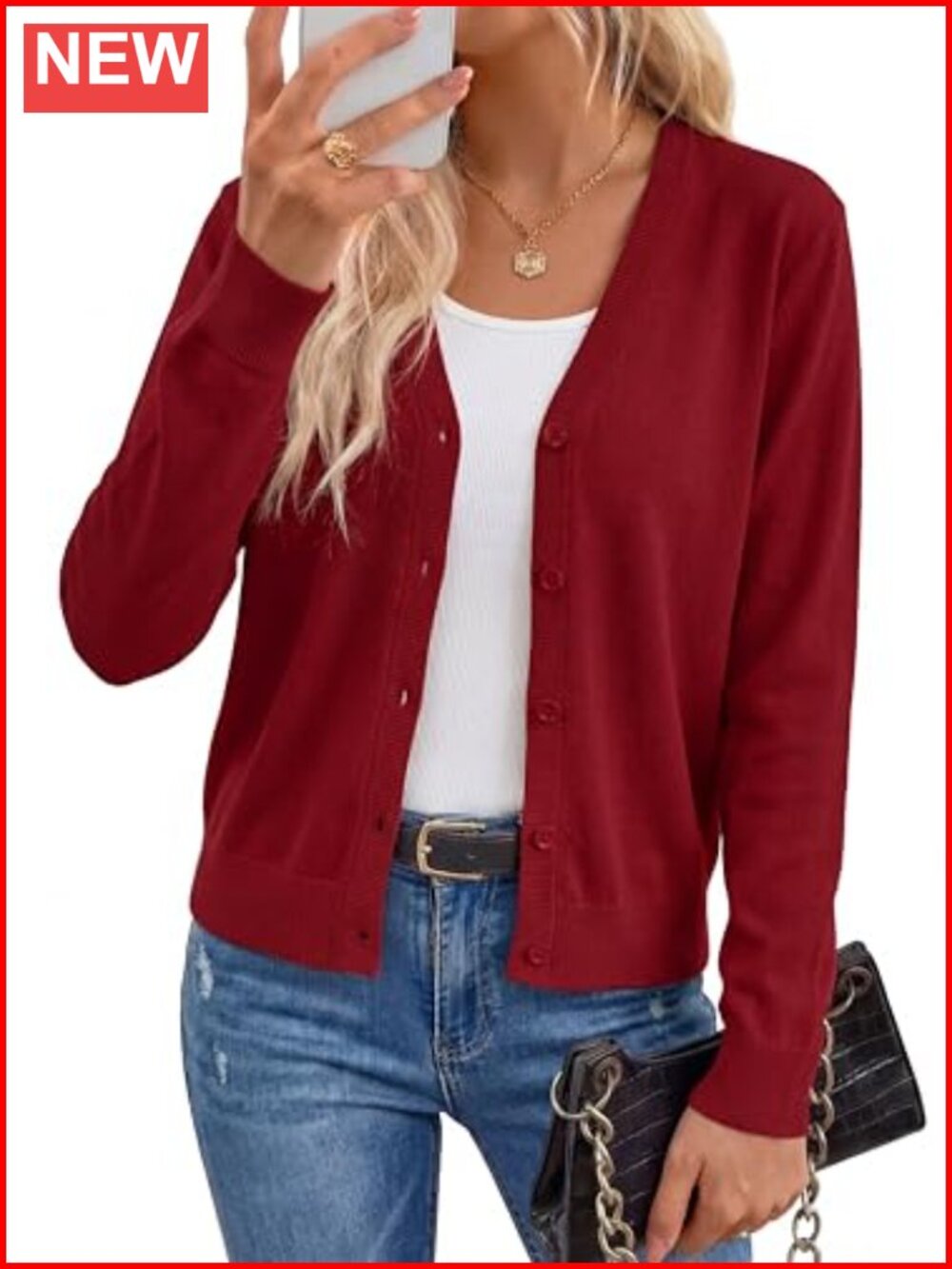 Women's Wool Blend Business Casual Fall Cardigan Sweater
